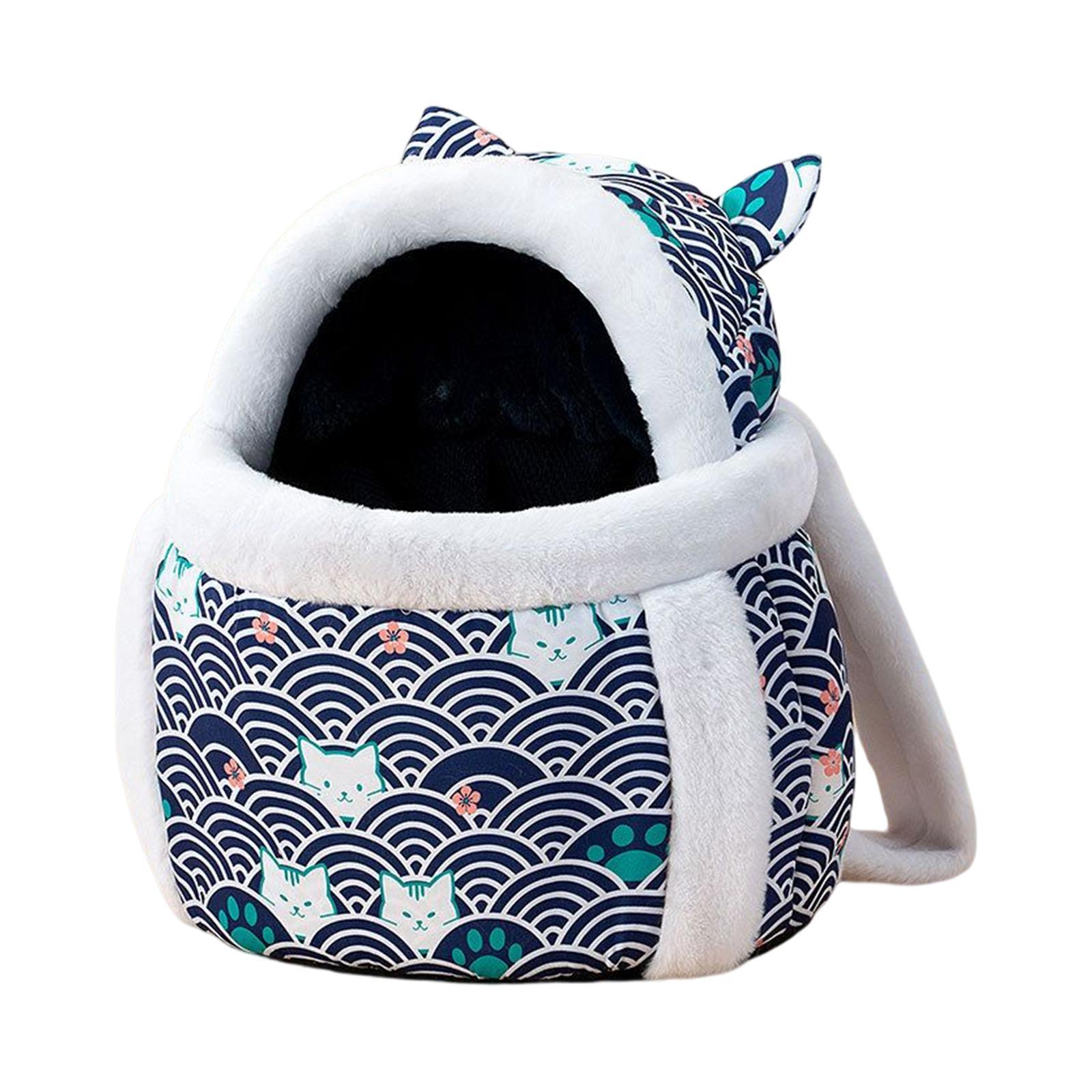Pet Cat Carrier Bag Backpack Warm Breathable Chest Bag for Puppy Kitten Walking Camping