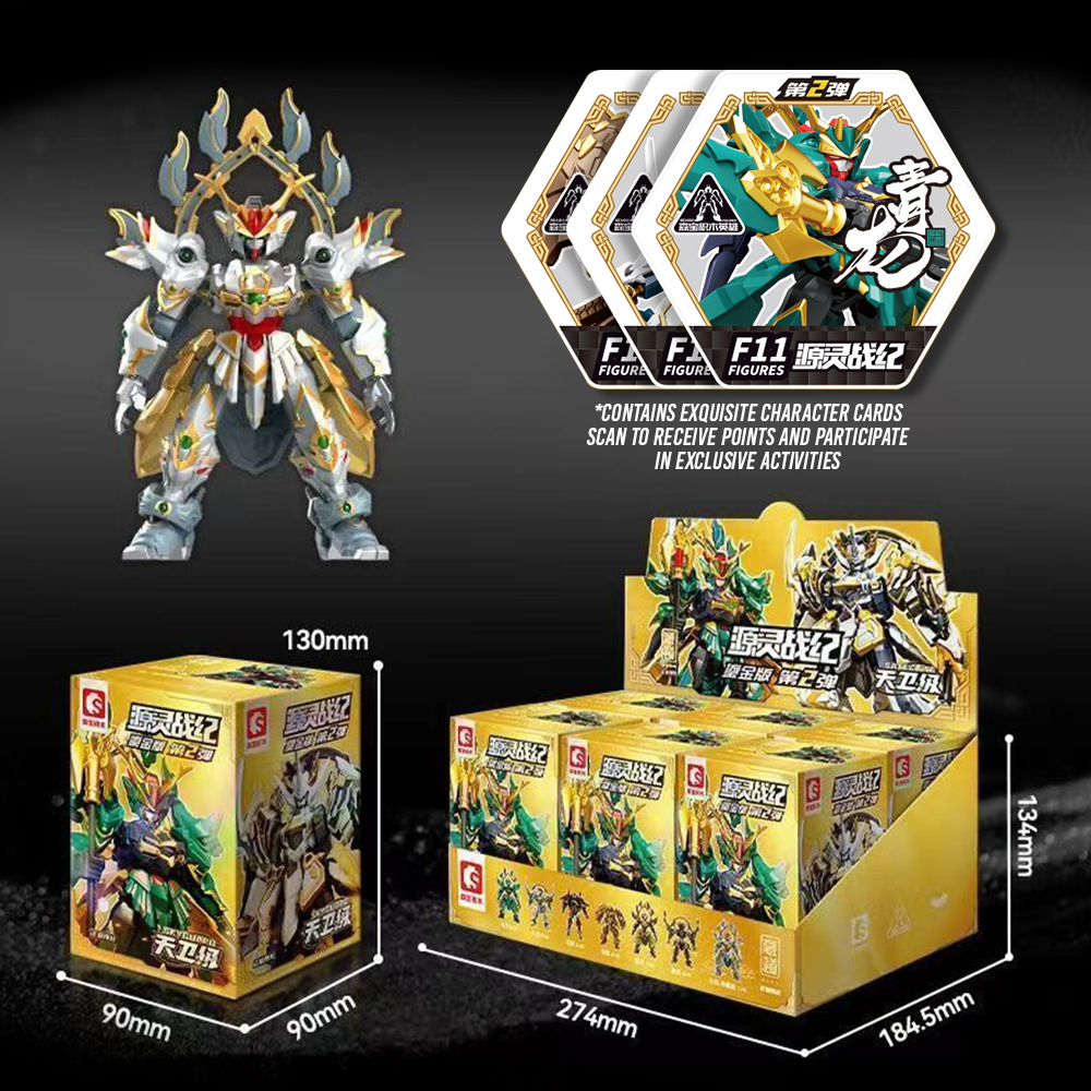 Đồ Chơi Lắp Ráp Model Kit Nhân Vật Ngẫu Nhiên 7 Trong 1 - Sembo 900019