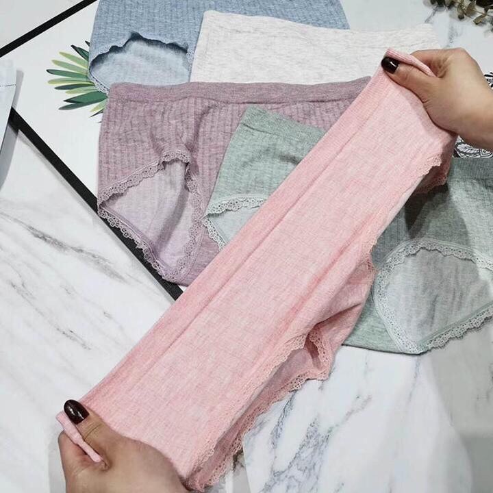 COMBO 5 QUẦN LÓT NỮ XUẤT 100% Cotton Sợi Tre