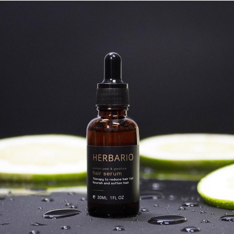 Serum tinh dầu vỏ bưởi và bồ kết Herbario 30ml pomelo peel &amp; gleditsia giảm rụng tóc, kích thích mọc tóc