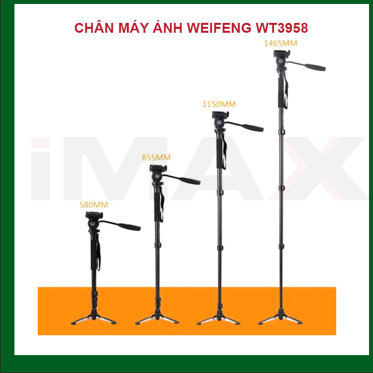 CHÂN MÁY ẢNH WEIFENG WT3958 -Hàng nhập khẩu