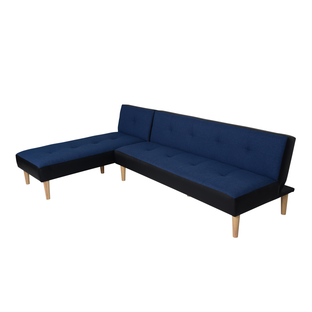 Trọn Bộ  Sofa Góc L (Sofa Giường + Sofa Thư Giãn) BizSofa Bed MLF-291 - Xanh Dương