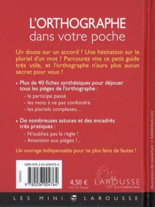 Sổ tay chính tả tiếng Pháp: L'Orthographe Dans Votre Poche