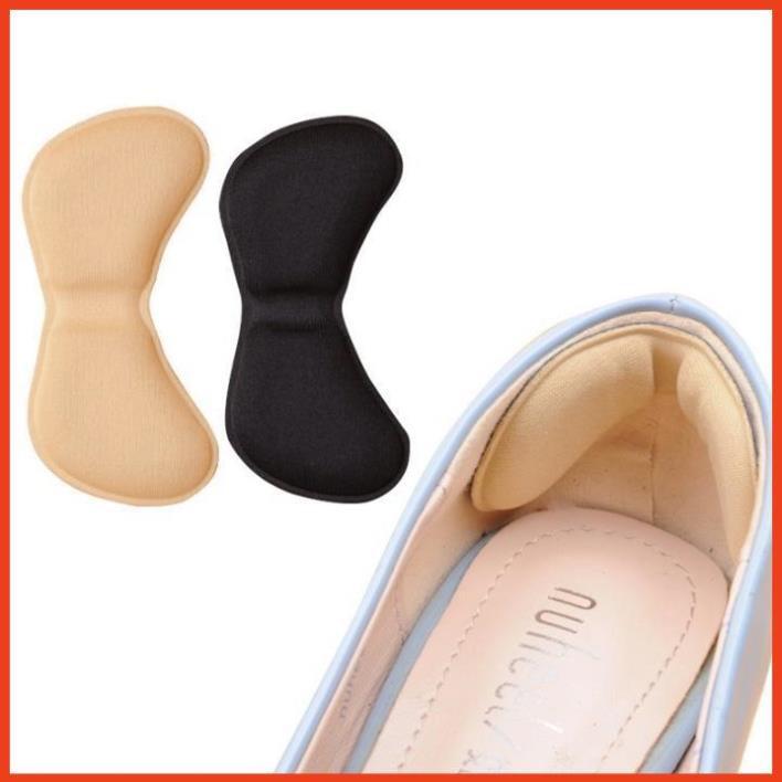 TLG Combo 2 Miếng lót gót giầy hình bướm có keo dán vào giầy 21165 - kaki