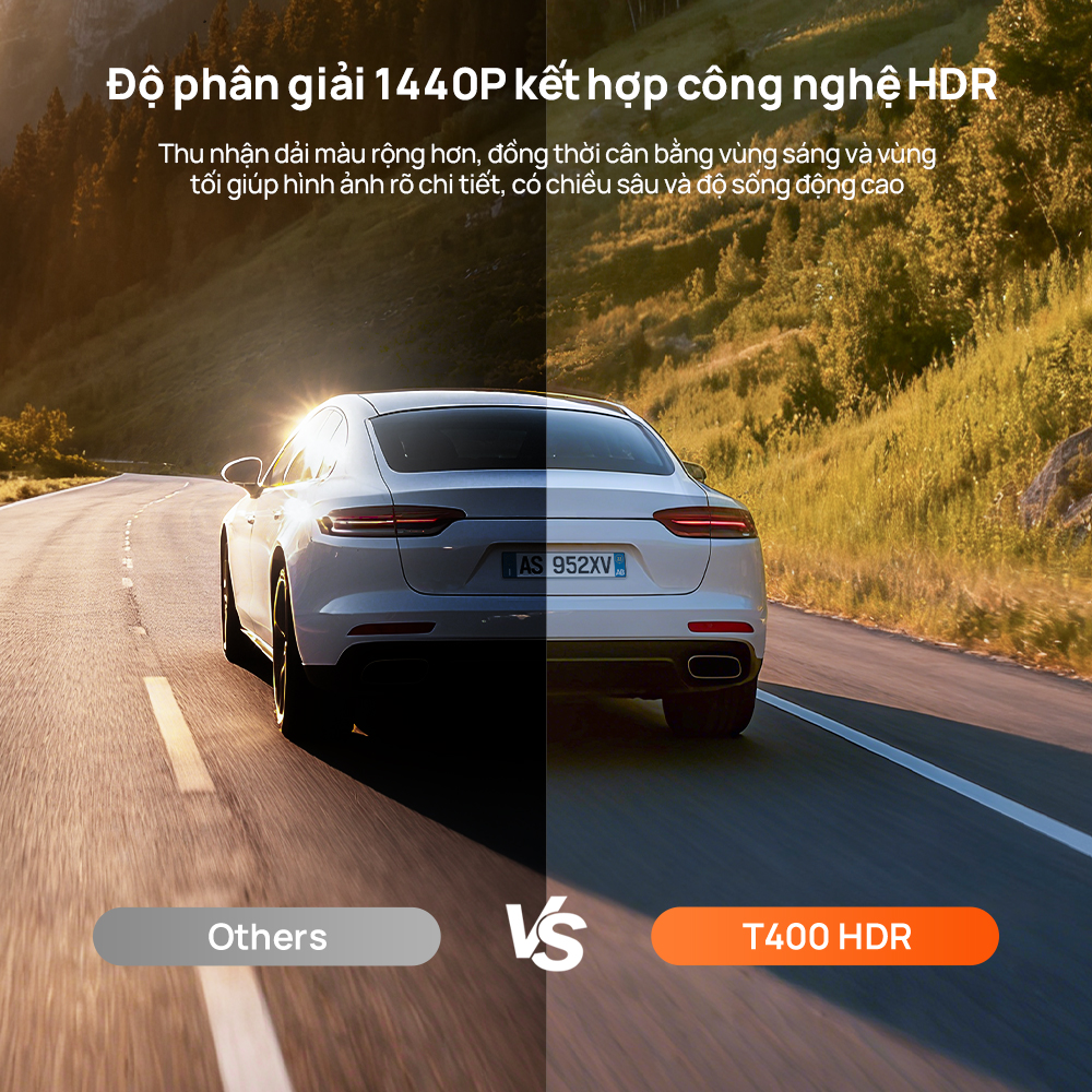 Camera hành trình ô tô 70mai T400 ghi hình 3 mắt (Trước - Trong - Sau) có tích hợp GPS, giám sát toàn diện cho xe dịch vụ, xe gia đình - Hàng chính hãng