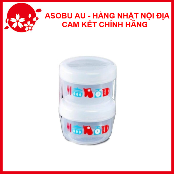 Set 2 Hộp đựng thực phẩm 160ml an toàn sức khỏe nội địa Nhật Bản