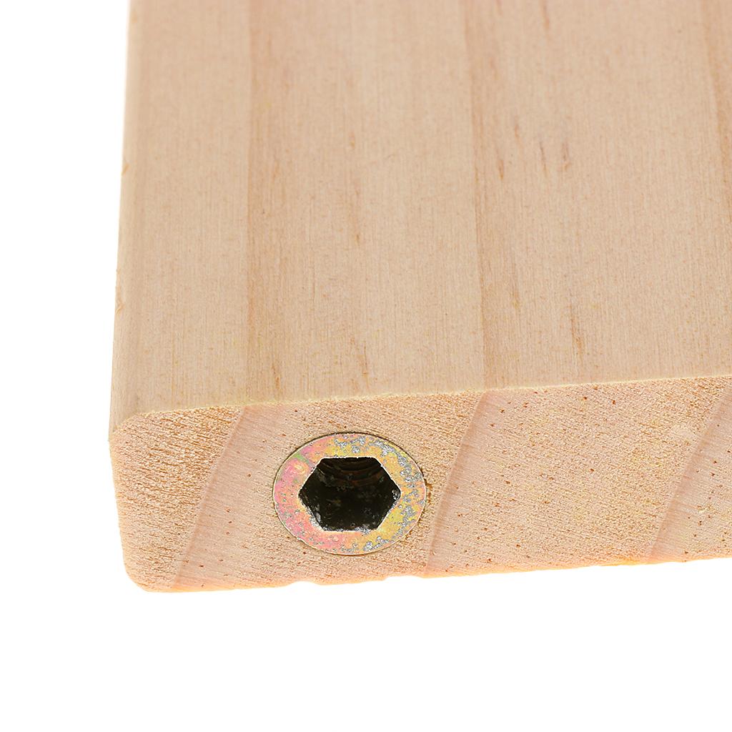 Pet Bird Parrot Hamster Wooden Perch Stand Platform Cage Mounted Hanging Toy