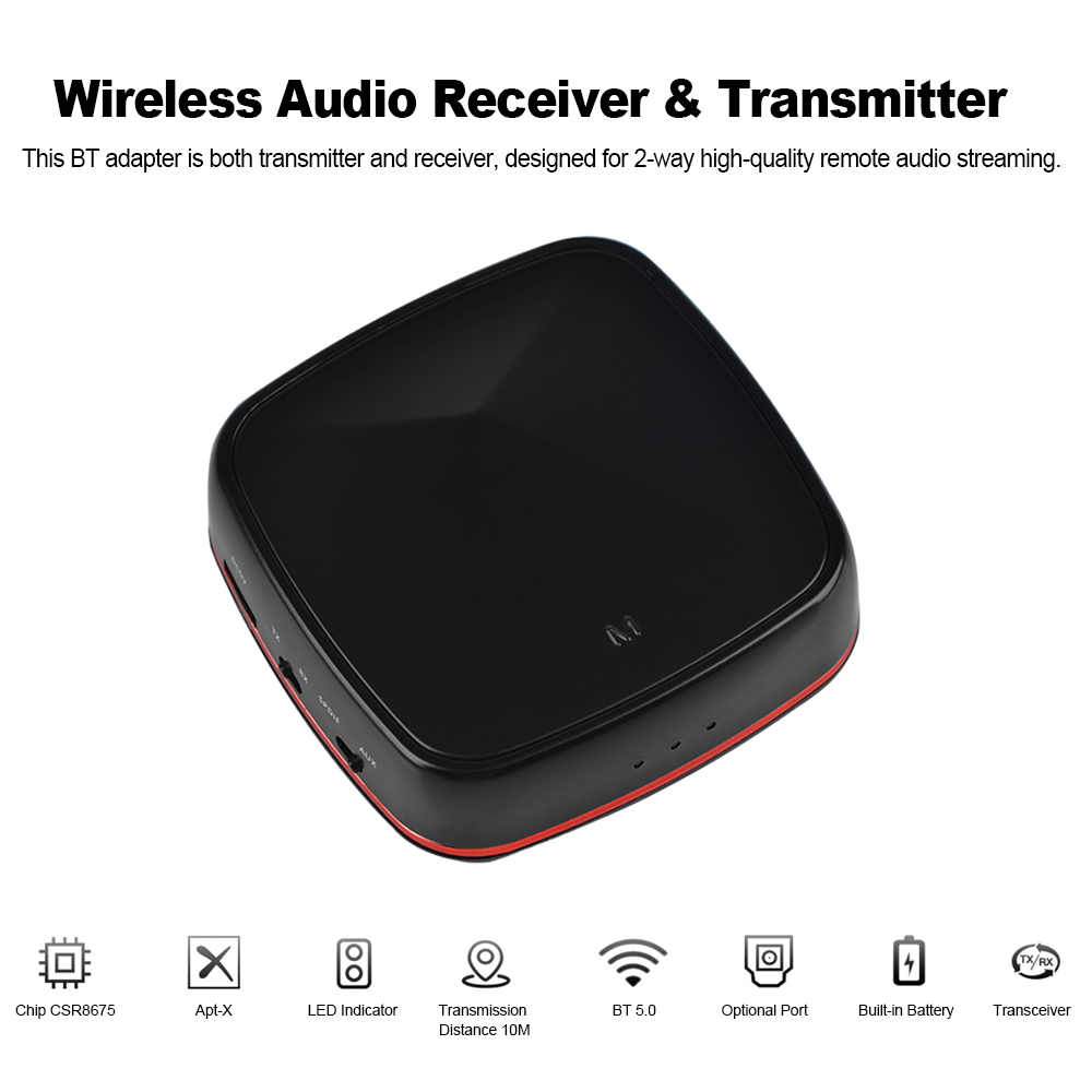 Bộ chuyển đổi quang học Bluetooth 5.0 Hỗ trợ AptX Độ trễ thấp CSR8675