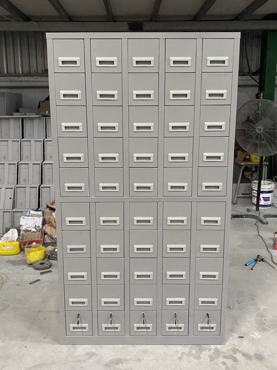 Tủ locker 50 ngăn kéo, tủ locker, tủ sắt locker, tủ sắt 50 cánh để điện thoại