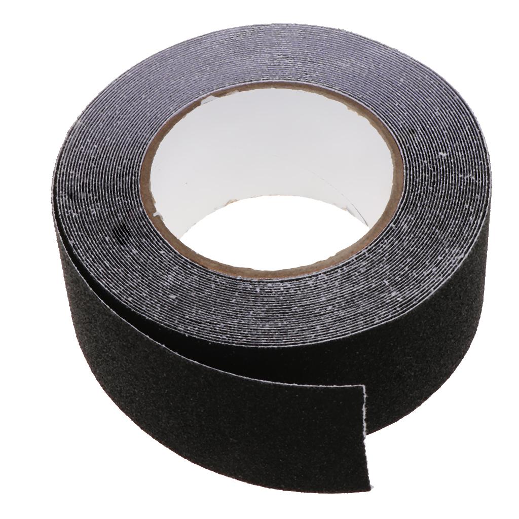 5cm Anti Slip Tape Stair Safety Backed Strong Self Adhesive Grip Black 10m