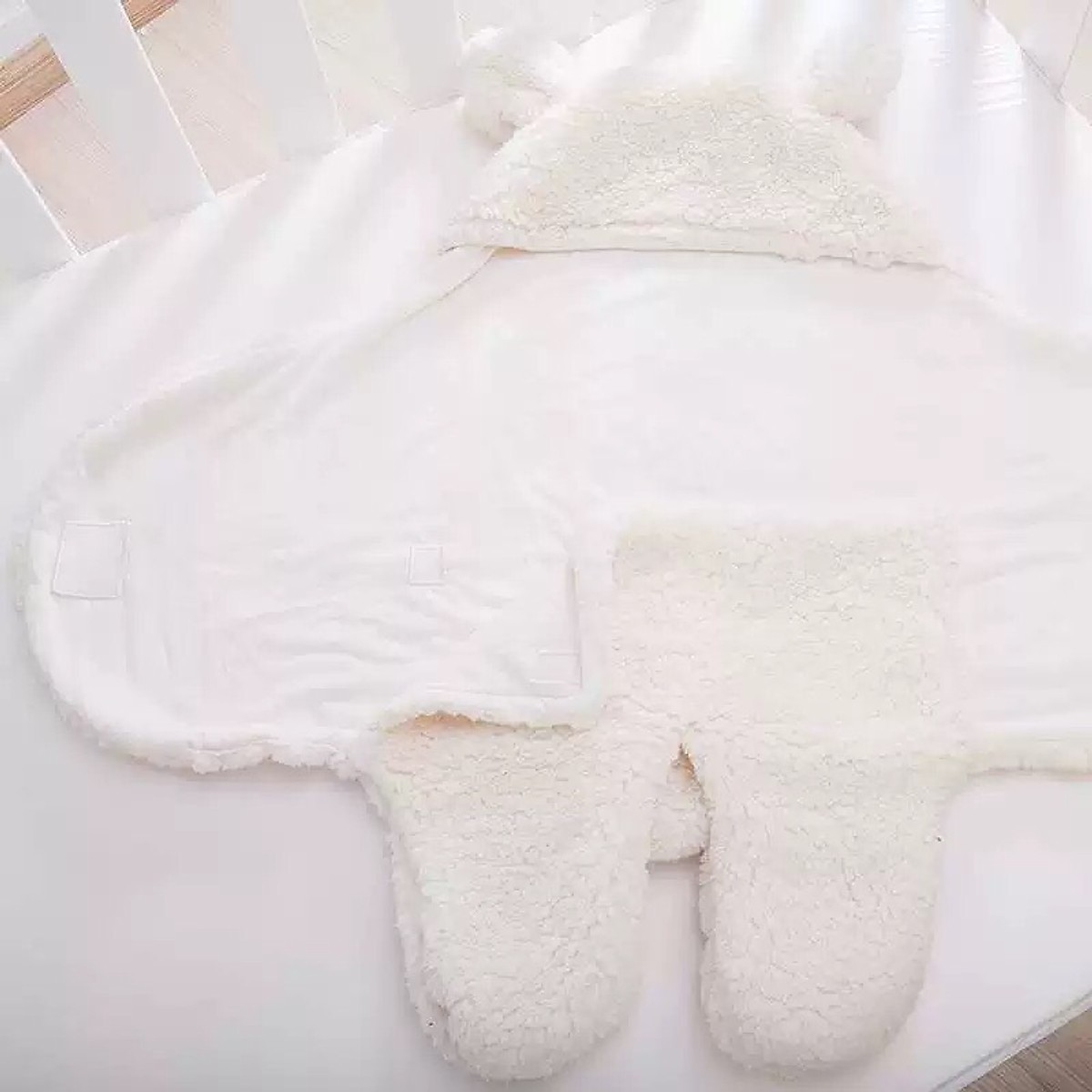 Chăn quần lông cừu ủ kén Baby Blanket hình thú cao cấp cho bé yêu (Giao màu)ngẫu nhiên