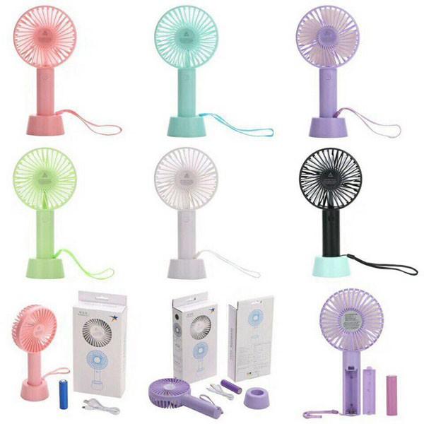QUẠT MINI CẦM TAY TÍCH ĐIỆN