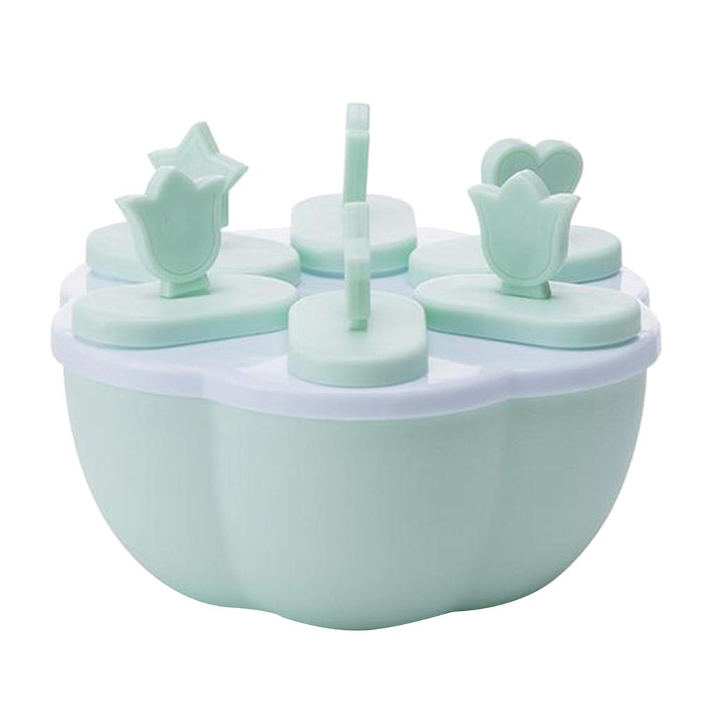 Ice Pop Maker Mold Popsicle Ice Cream Mould Frozen 6/8 Cells Square Blue