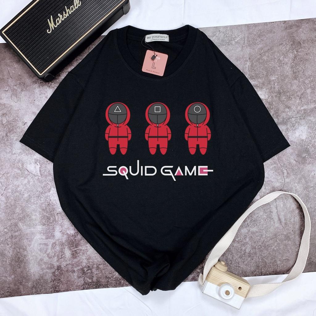 Áo thun SQUID GAME tay ngắn Be Yourself unisex size M L XL - BẢN CHIBI TRÒ CHƠI CON MỰC