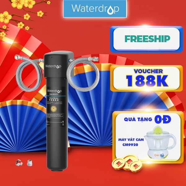 Bộ lọc nước không RO Waterdrop WD-15UA dưới bồn rửa chén | Hệ thống lọc kết nối trực tiếp