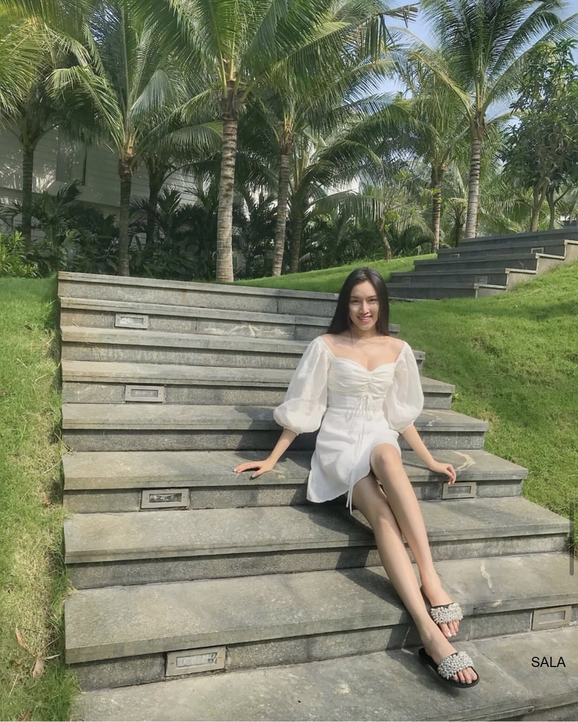 Đầm xòe rút dây thiết kế Sala dress - đầm dự tiệc thiết kế napubee