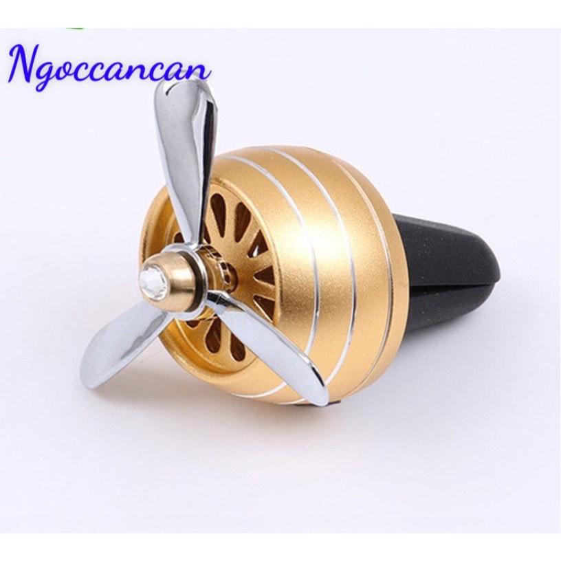 Quạt phản lực đèn led nháy sáng sáp thơm trang trí cửa gió điều hòa nội thất xe ô tô, xe hơi