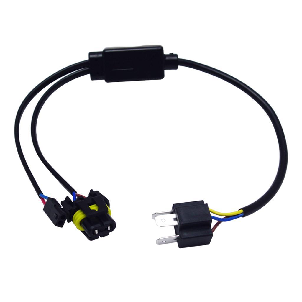 2X Light Bulbs Lamp Wiring Controllers Relay Harness Cable for 9003