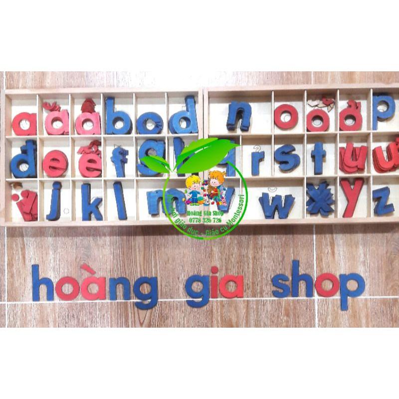 Hộp chữ cái cắt tiếng Việt và tiếng Anh
