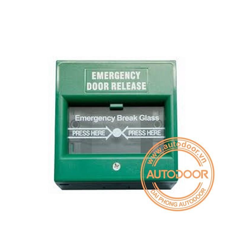 Nút khẩn cẩp Emergency Breakglass màu xanh lá cây