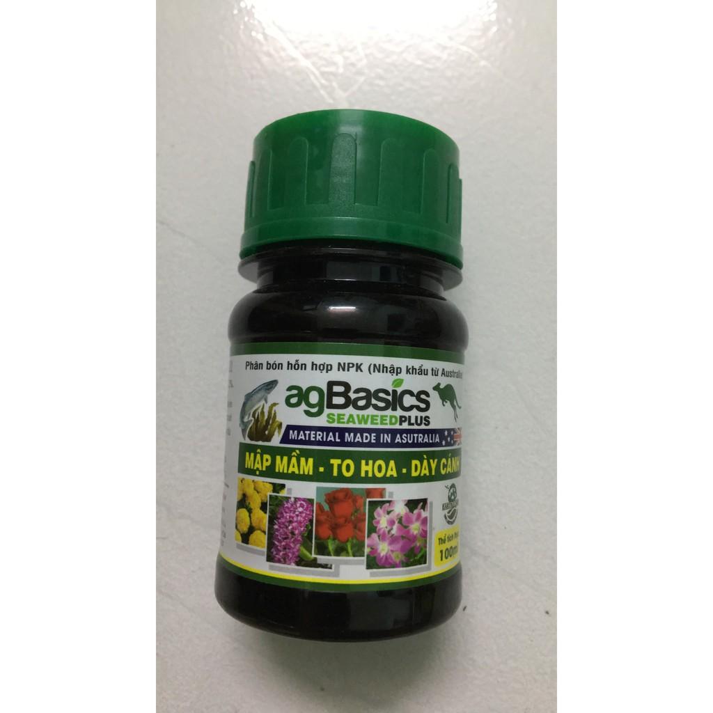 Phân Bón Hỗn Hợp NPK ÚC agBasics SEAWEEDPLUS 100ml