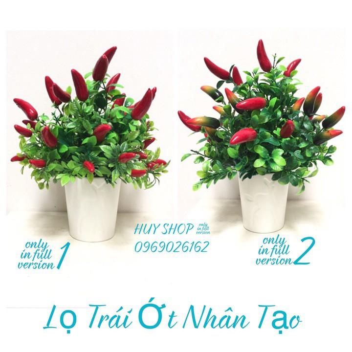 LỌ TRÁI ỚT NHÂN TẠO MINI ĐỂ BÀN