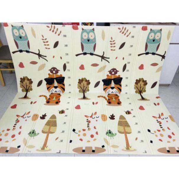 Thảm Xốp Thảm Trải Sàn XPE Phủ Silicon 2 Mặt Cho Bé Siêu Êm