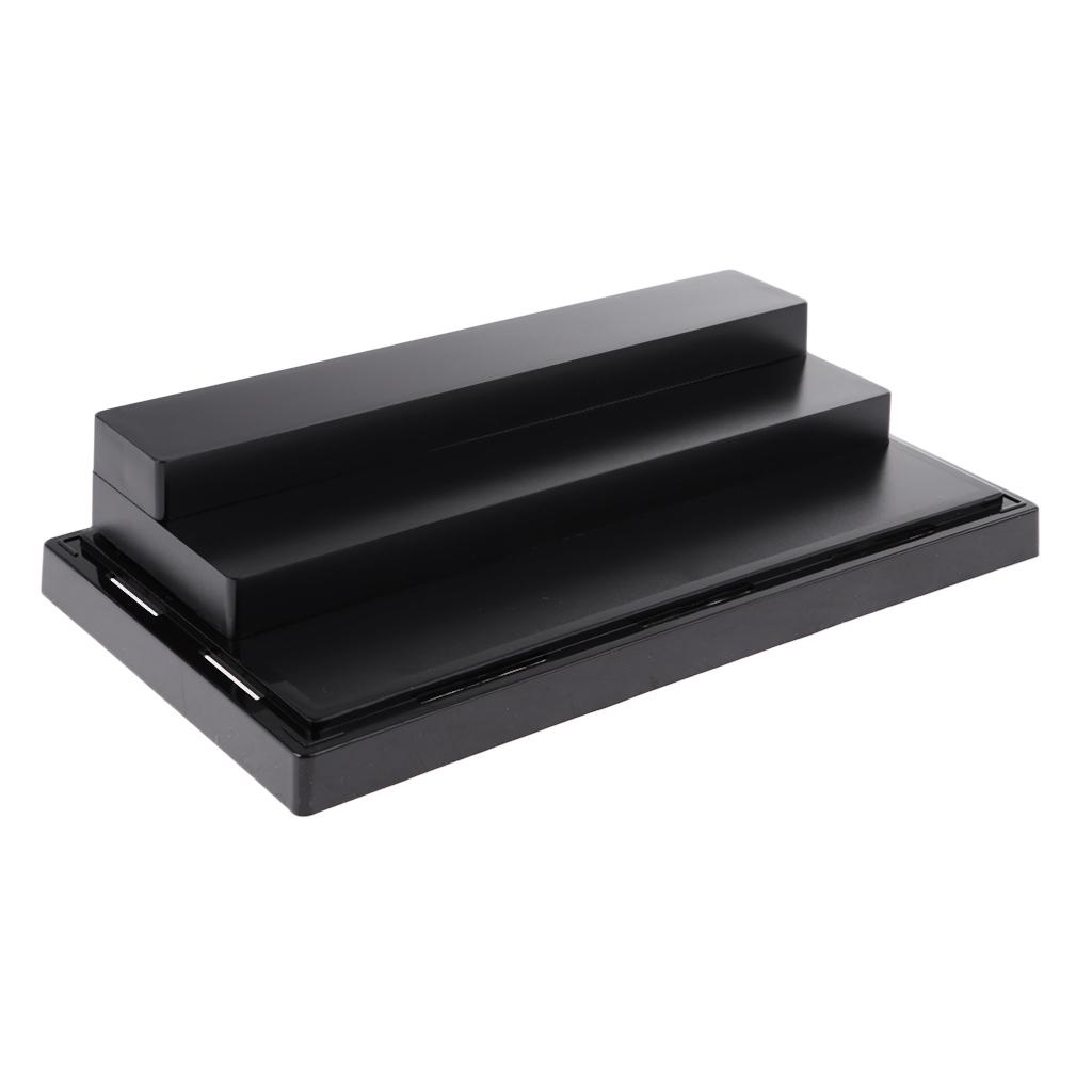 1X Mẫu Búp Bê Màn Hình Hộp Acrylic Chống Bụi Thể Hiện 3 Bước Cho Trang Sức