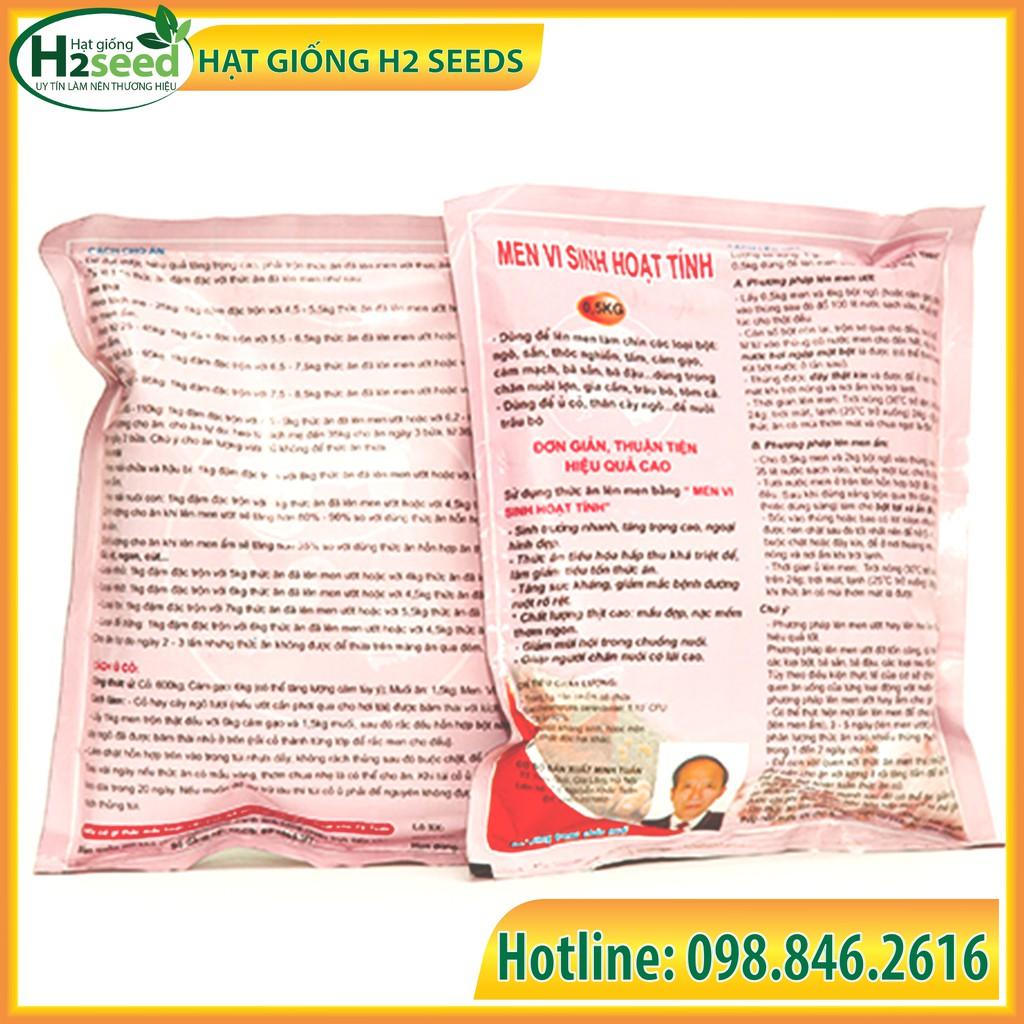 2 gói MEN VI SINH HOẠT TÍNH 500g Chuyên dụng cho ủ thức ăn chăn nuôi, ủ cám, rau, cỏ...