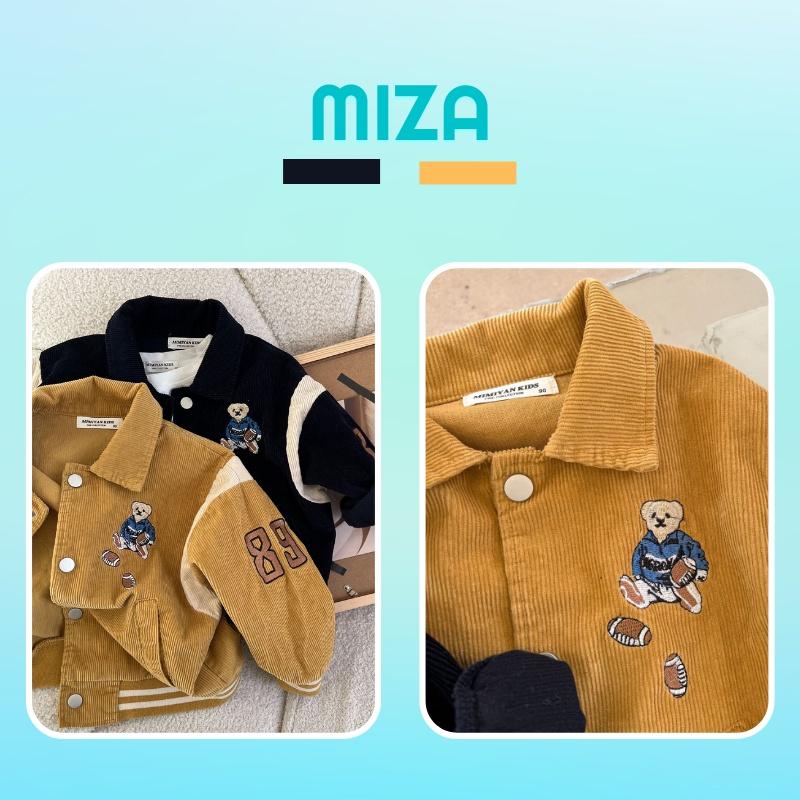 Áo khoác nhung nam nữ bomber unisex gió jacket cúc bấm form rộng local brand ulzzang phong cách hàn quốc đep In Gấu