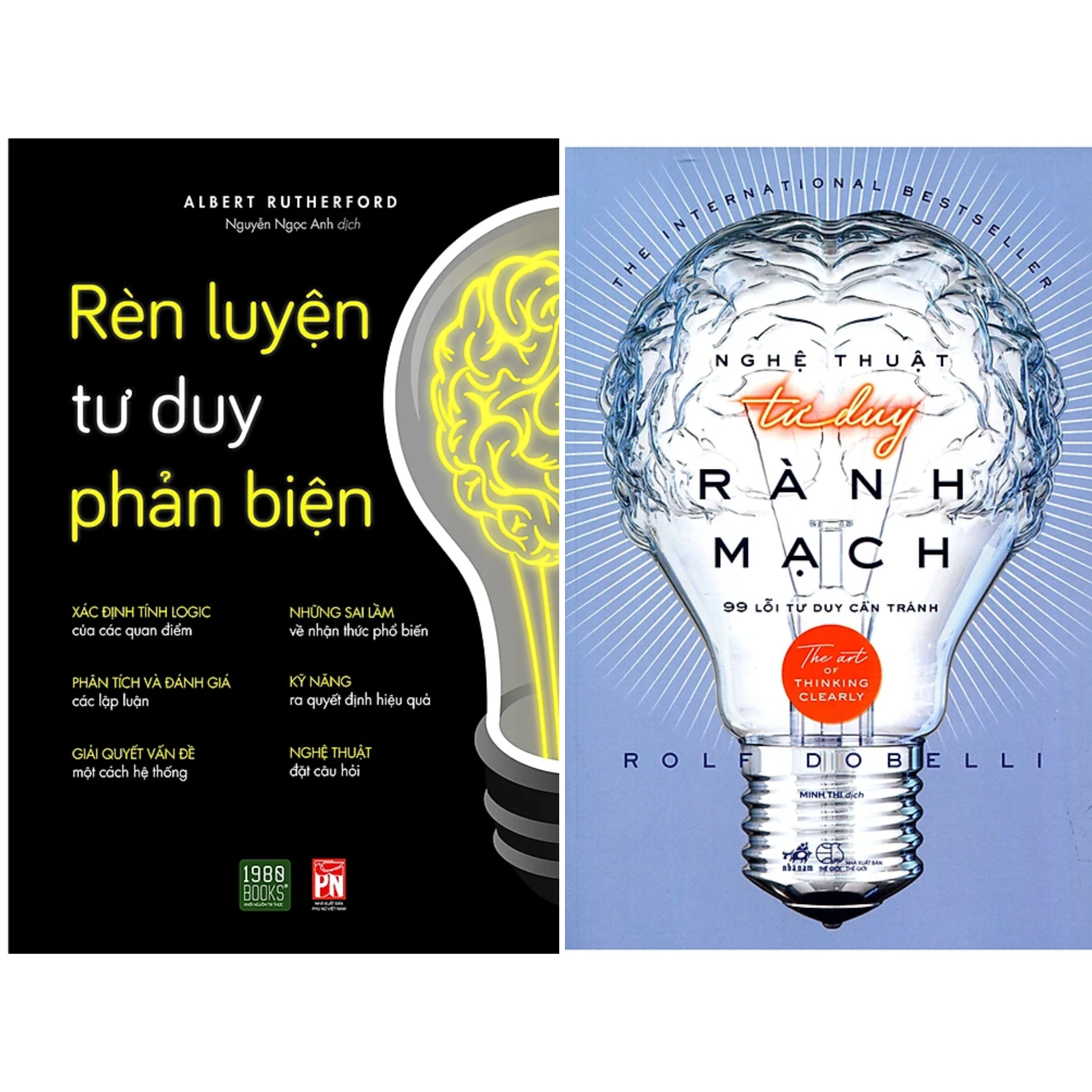 Combo 2Q: Rèn Luyện Tư Duy Phản Biện + Nghệ Thuật Tư Duy Rành Mạch (Top Sách Phát Triển Bản Thân Bán Chạy) 