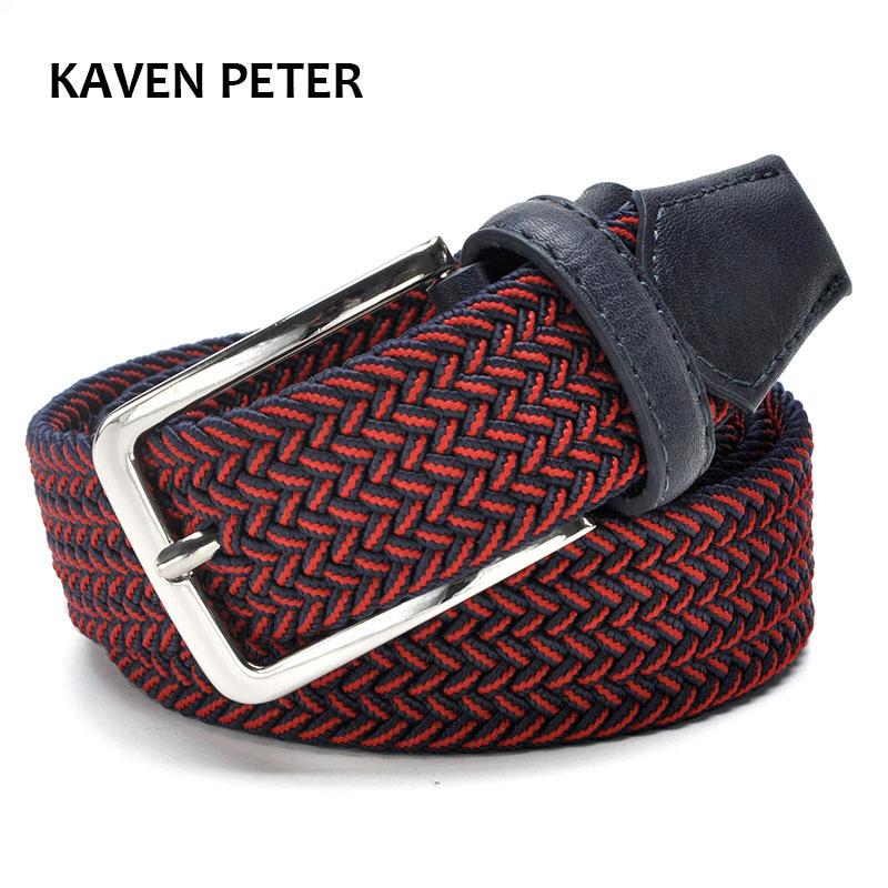 Áo Xanh Dương Thun Co Giãn Dây Lưng Vải Co Giãn Áo Thun Dệt Dây Da 1-3/8 "Rộng Kim Loại Nóng co Giãn Dây Dành Cho Nam