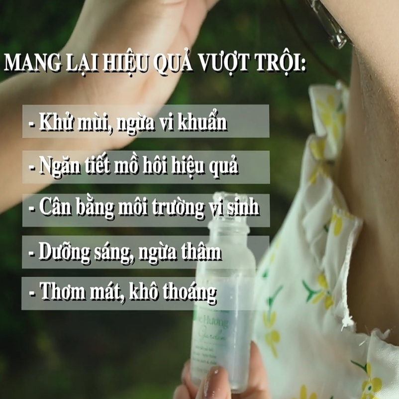 Khử mùi dược liệu Mộc Hương Garden Thanh Mộc Hương giảm tiết mồ hôi cho nách và chân 30ml