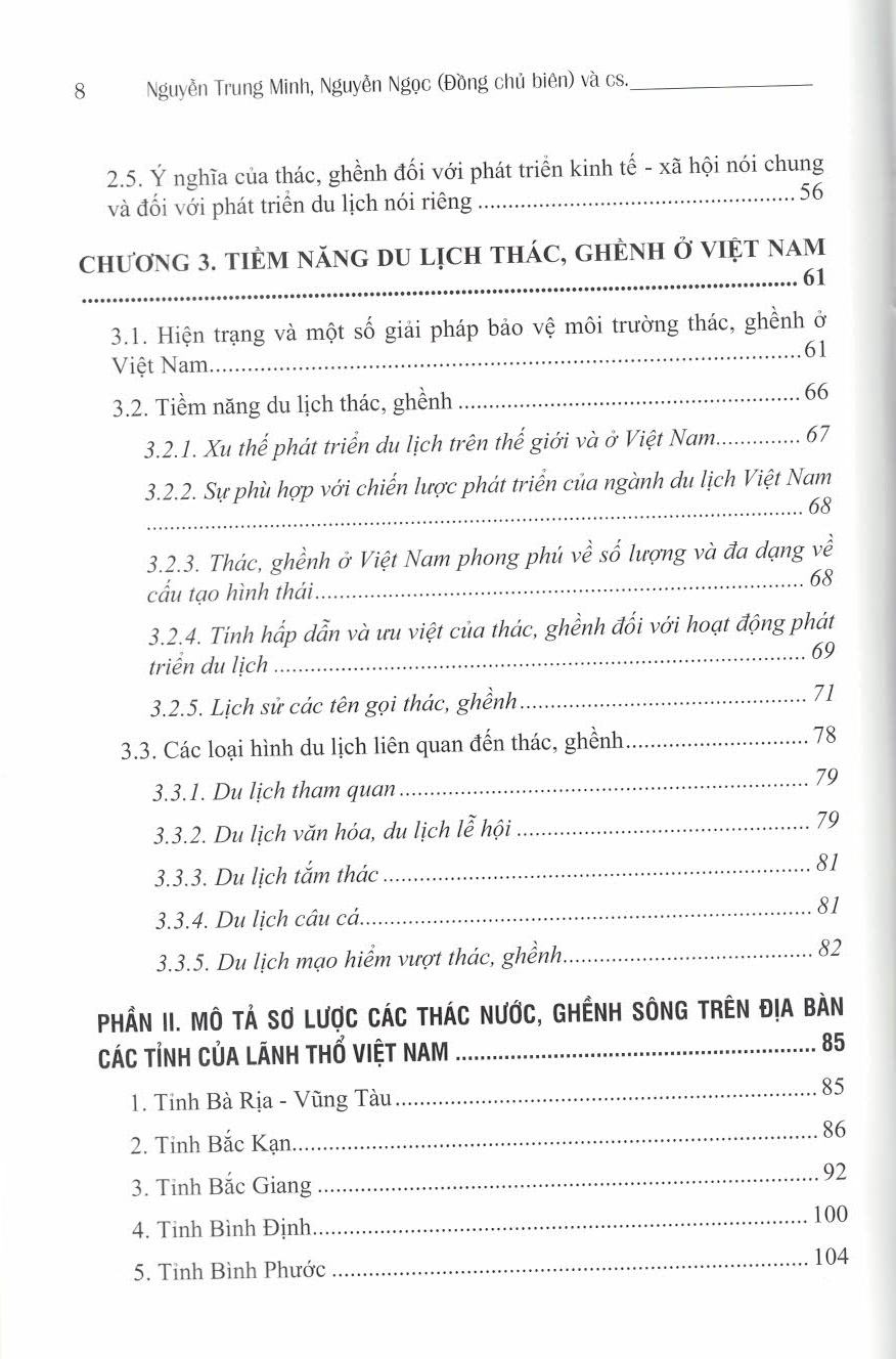 Hệ Thống Thác, Ghềnh Và Tiềm Năng Du Lịch Thác, Ghềnh Ở Việt Nam - Bìa cứng