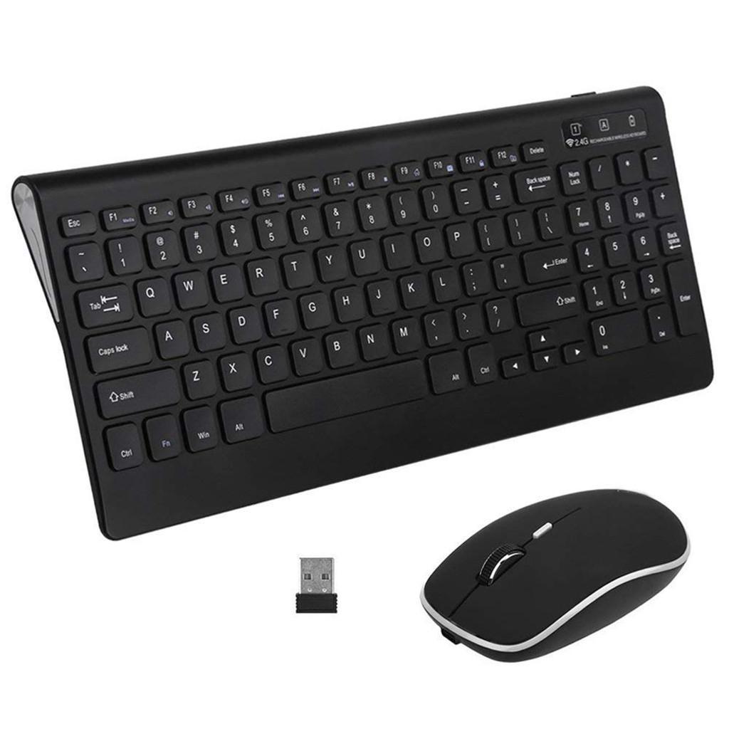 Wireless KeyBoard + Cordless Mouse Desktop Combo Set For PC Laptop