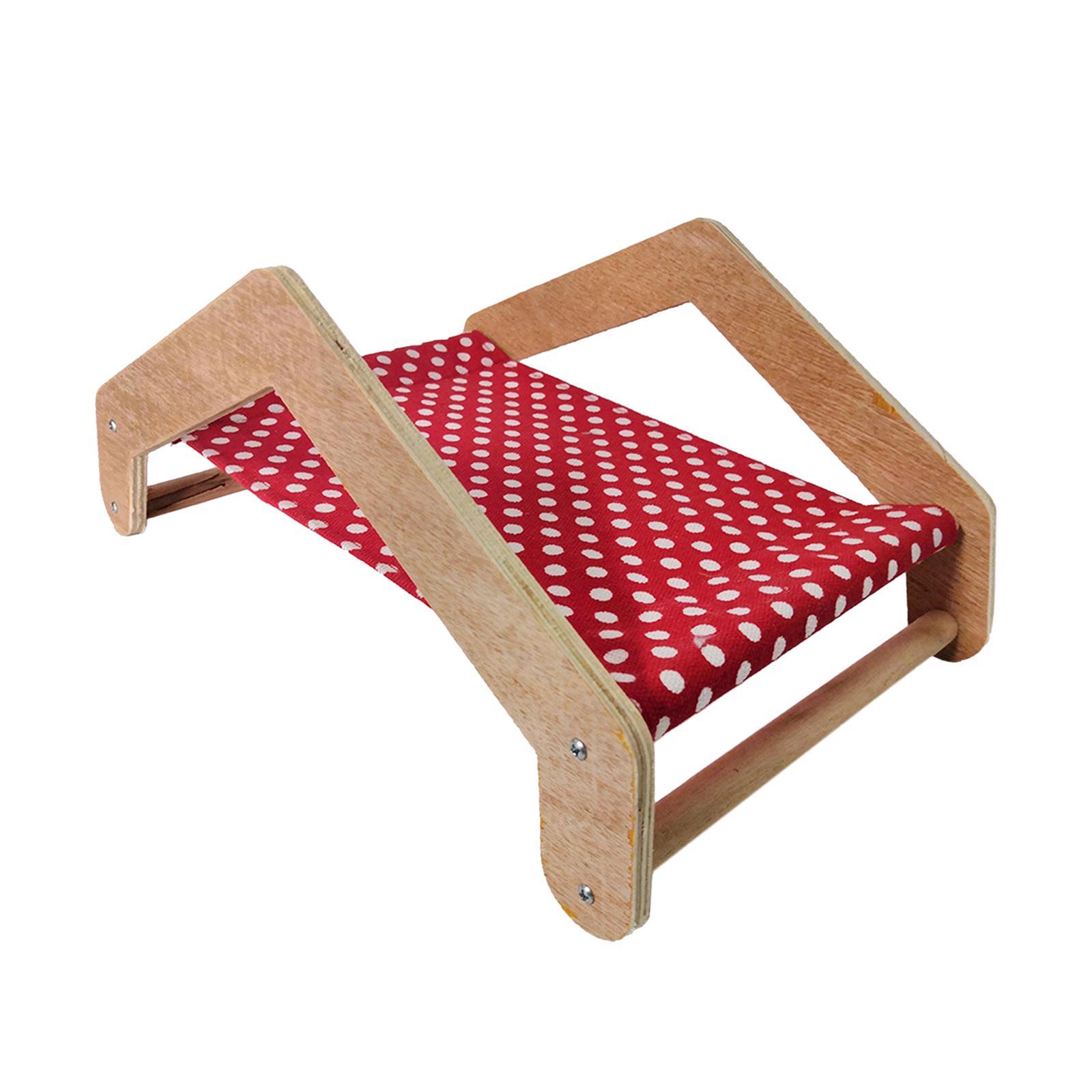 Guinea Pig Hammock Hamster Shaker Bed Portable Small Animal Bed Guinea Pig Wooden Bed Nest for Dwarf Rabbits Hamsters Ferrets