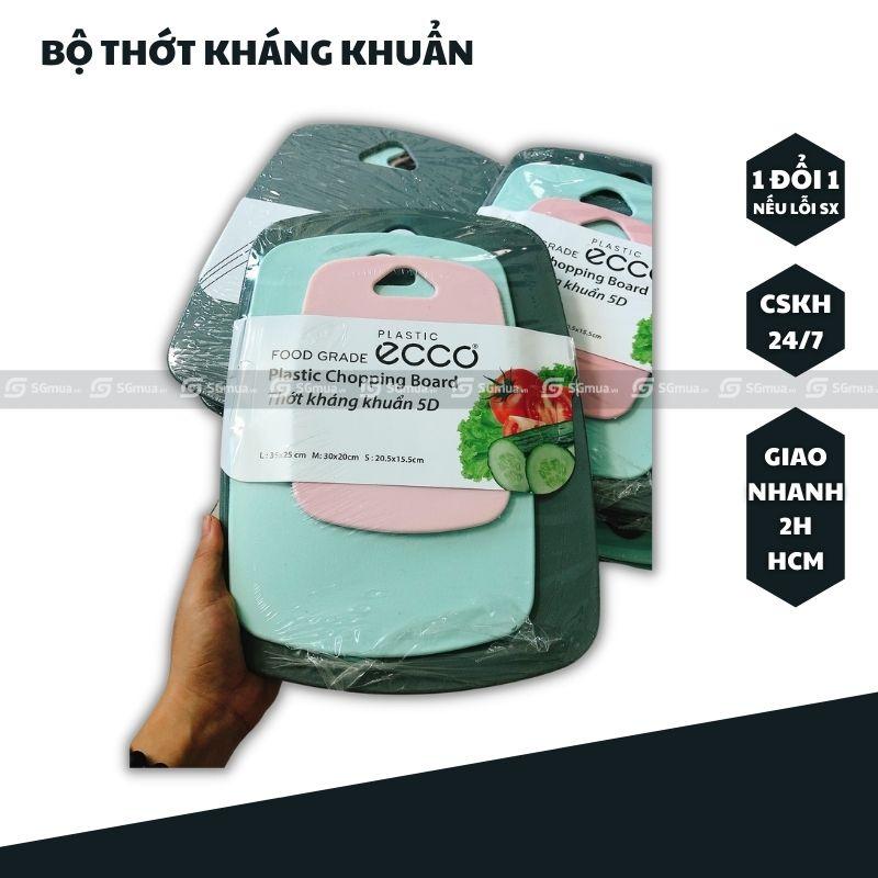 Bộ thớt kháng khuẩn, vệ sinh, an toàn, chống xước, chống nấm mốc, nhiều màu đẹp mắt