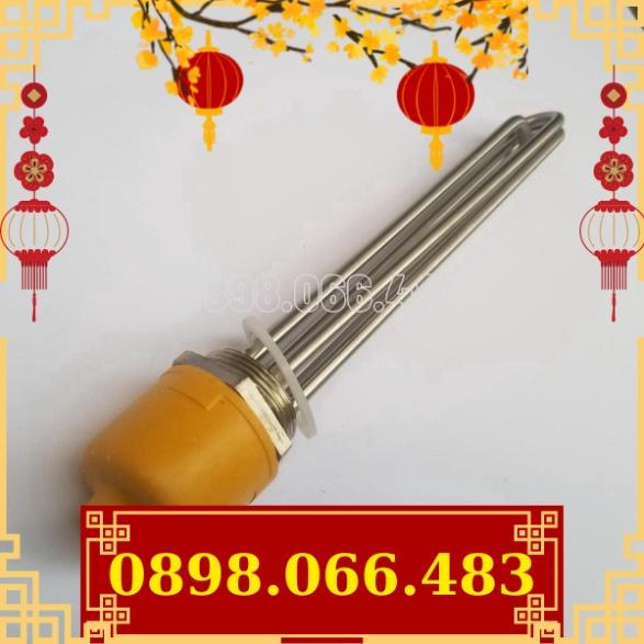 Điện trở nhiệt, Điện trở đun dầu, Điện trở đun nước cục ren inox 304 phi 48 chiều dài 40cm công suất