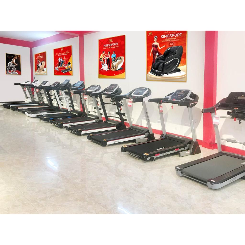 Máy chạy bộ tại nhà đa năng Kingsport Luxury KS-2040 Có Chức Nâng Dốc Tự Động, Thảm Chạy Rộng Chống Ồn Chống Trơn Trượt, Kèm Theo Thanh Gập Bụng Và Đai Massage