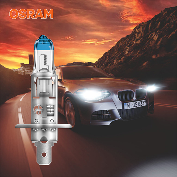 Combo 2 Bóng Đèn Halogen Tăng Sáng 150% OSRAM Night Breaker Laser H1 12V 55W