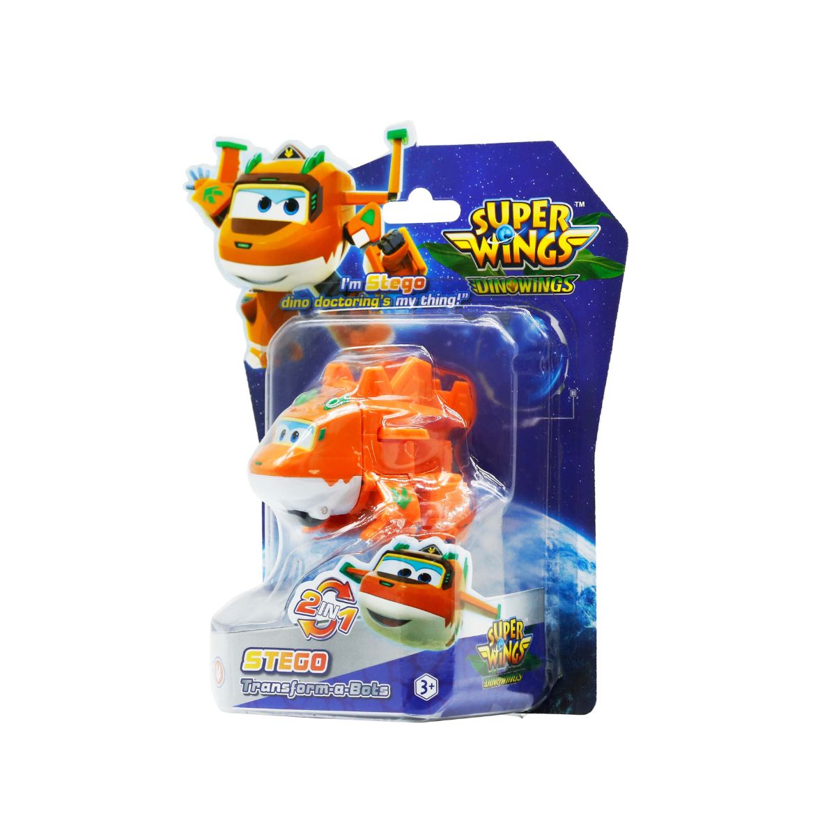 Đồ Chơi Robot Biến Hình Cỡ Nhỏ Khủng Long Steggo Bác Sĩ SUPERWINGS YW790041