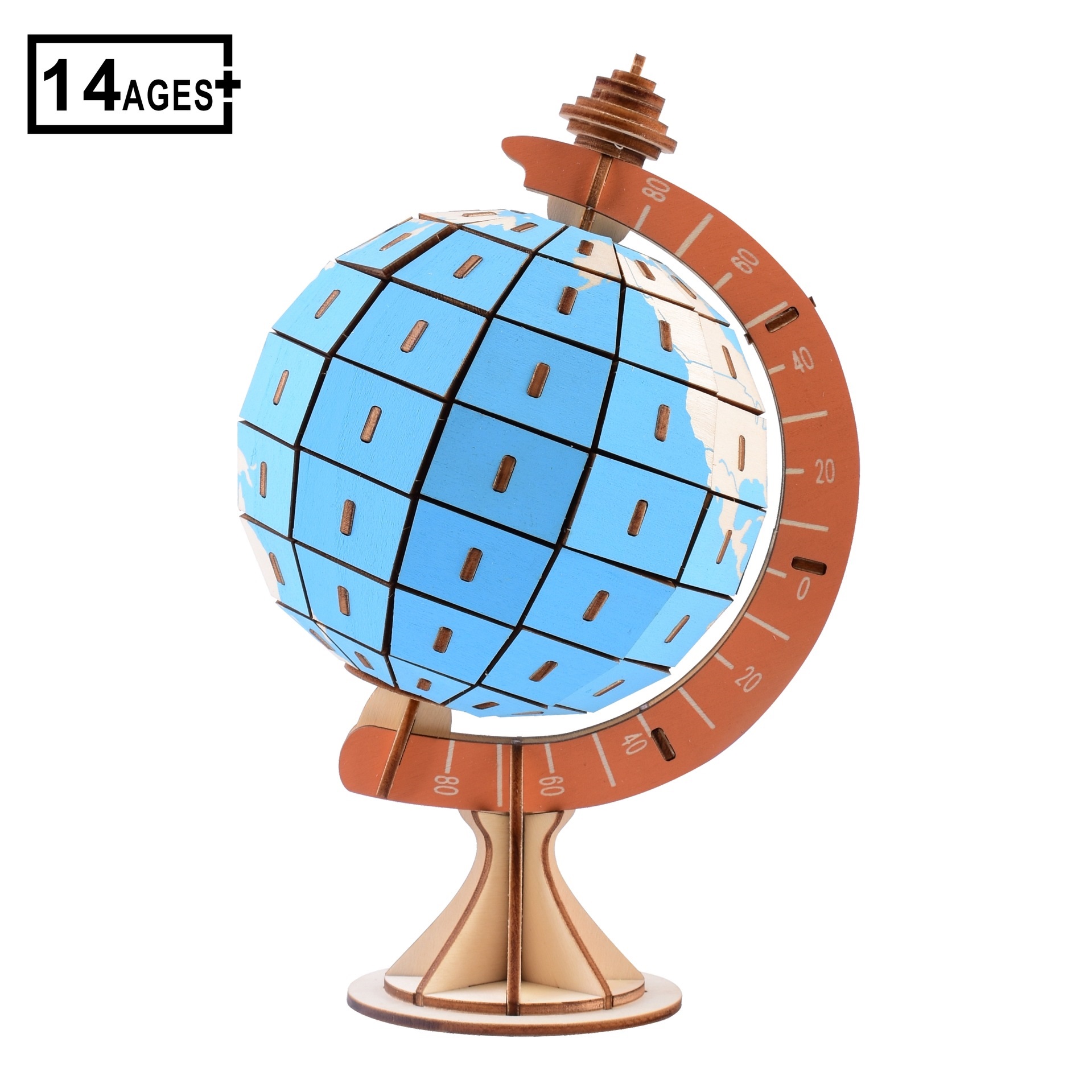 Đồ chơi lắp ráp gỗ 3D Mô hình Trái Đất Globe