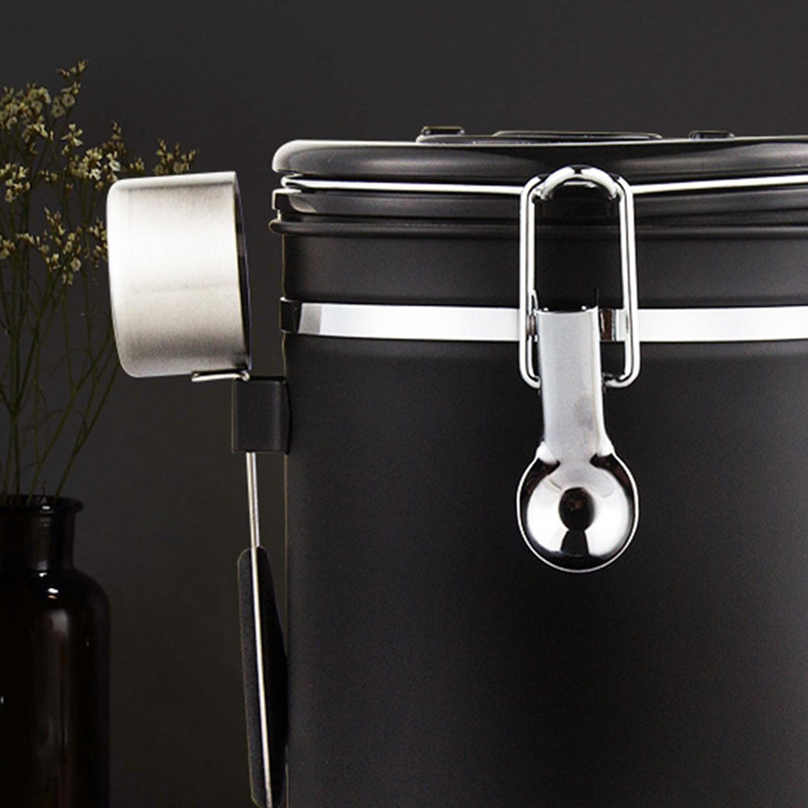 2pcs Coffee Canister Kitchen Dry Food Storage Container Airtight 1800ml