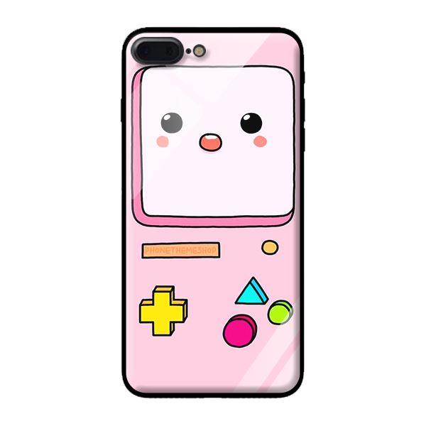 Ốp kính cường lực cho iPhone 7 Plus Game Hồng - Hàng chính hãng