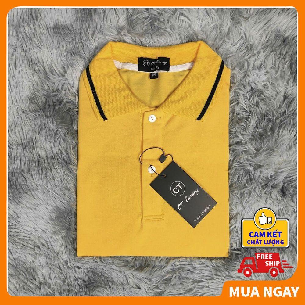 Áo polo nam có cổ vải mè cá sấu cao cấp thoáng mát ️BIBINO Áo phông có cổ nam nữ mềm mịn thoáng mát