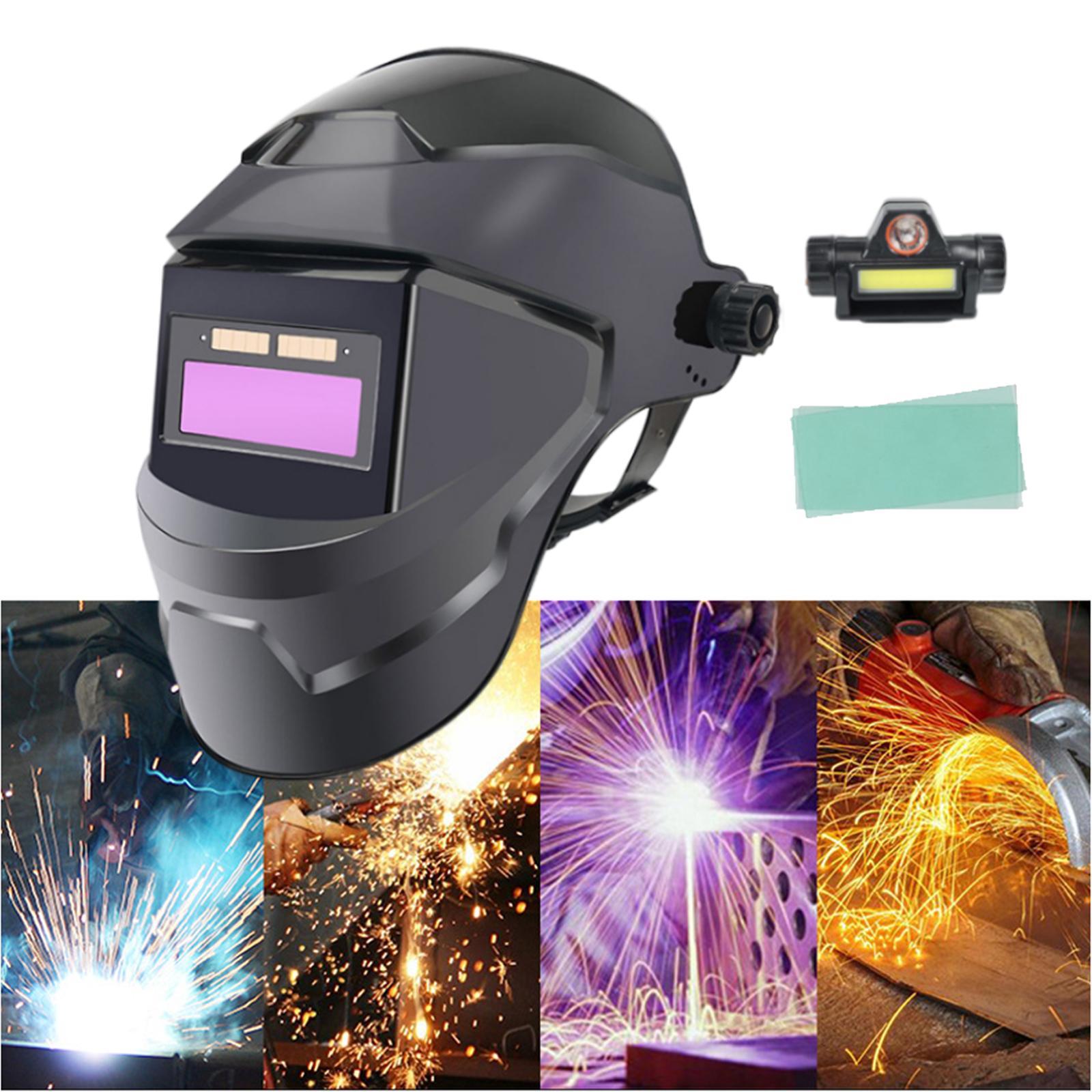 Solar Powered Welding  Welder Welding Face Cover Eyes and Face Protection Large View True Protective Gear Welder