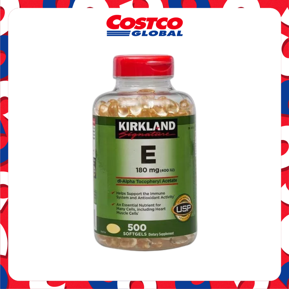 Vitamin E 180mg Kirkland 500 Viên - Mỹ