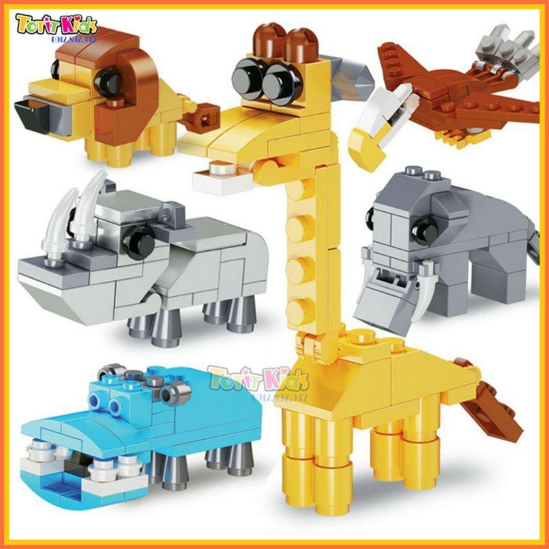 Đồ chơi trứng lego động vật hoang dã, đồ chơi xếp hình