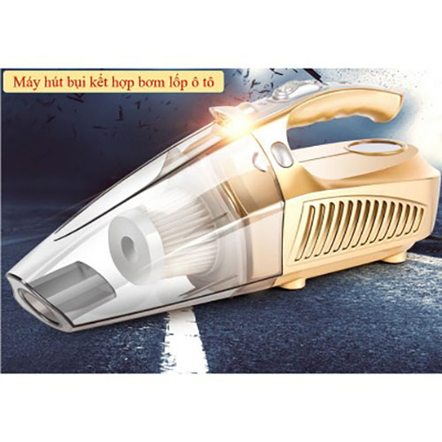 Máy hút bụi cầm tay oto, xe hơi kiêm bơm lốp xe đa năng