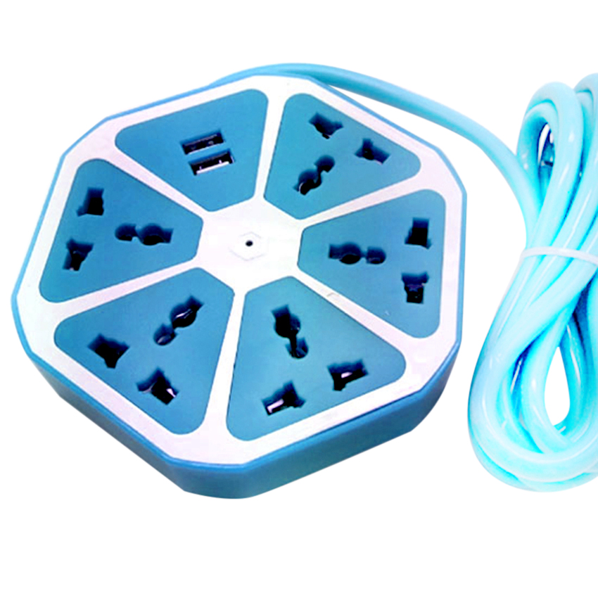 Ổ cắm điện đa năng Panda hình trái cam kèm 2 cổng USB